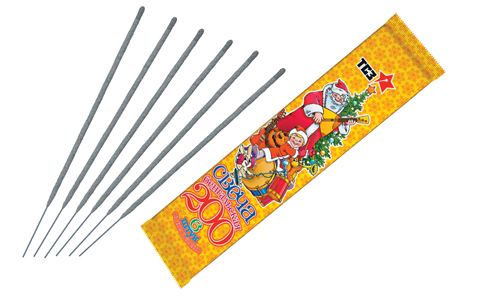  Бенгальские свечи 6 шт 200 мм в пакете  в Тынде